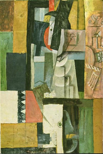 Pablo Picasso Painting Man With Guitar Homme A La Guitare Cubism